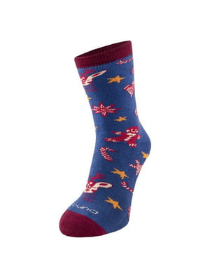 Шкарпетки сині зимові бавовняні | 6846101