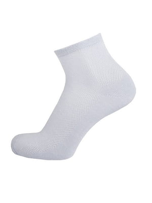 Шкарпетки світло-сірі короткі сіточка | 6846102