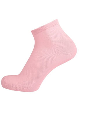 Шкарпетки світло-рожеві короткі сіточка | 6846103