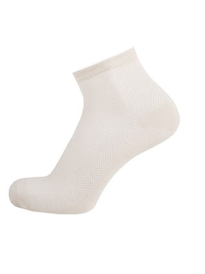 Шкарпетки сіро-бежеві короткі сіточка | 6846105