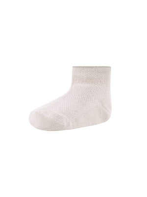Шкарпетки для немовлят літні сіро-бежеві сіточка | 6846112