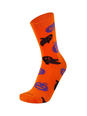 Шкарпетки демісезонні оранжеві "Хелловін" | 6846219