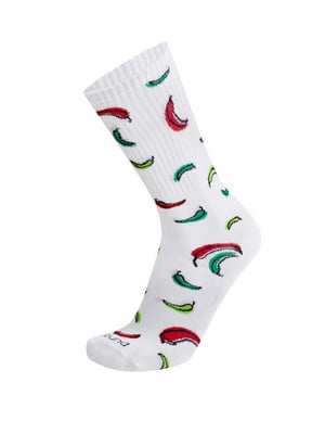 Шкарпетки білі "Перці" | 6846235