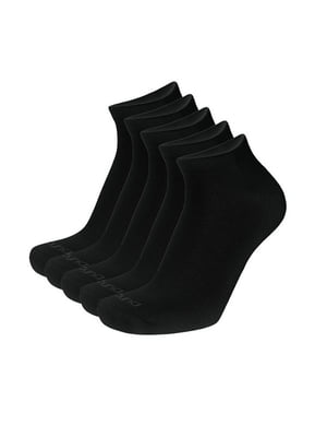 Набір шкарпеток коротких чорних (5 пар) | 6846302