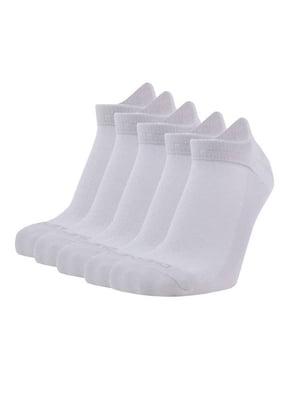 Набір шкарпеток світло-сірих літніх сіточка (5 пар) | 6846313