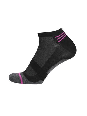 Шкарпетки укорочені чорні сіточка | 6846318