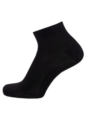 Шкарпетки укорочені чорні сіточка | 6846328