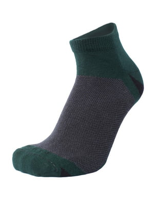 Шкарпетки темно-зелені літні сіточка | 6846341