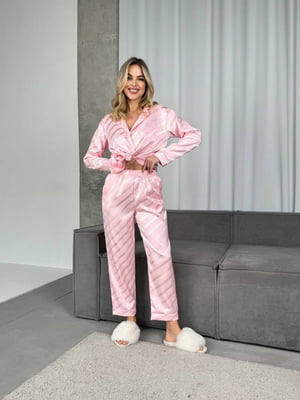 Піжама рожева: сорочка та штани | 6846448
