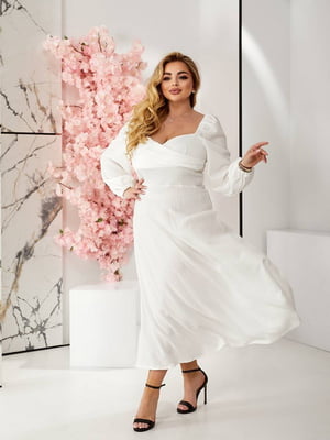 Вільна сукня білого кольору  | 6846890