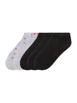 Набір різнокольорових шкарпеток в принт (5 пар) | 6847799