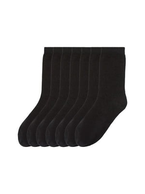 Набір чорних шкарпеток (7 пар) | 6848335