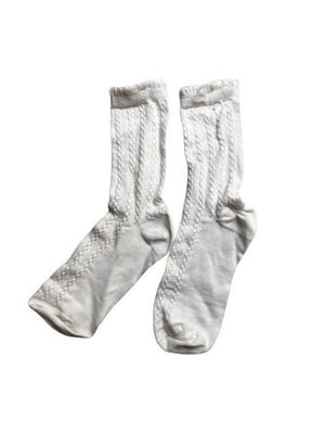 Білі шкарпетки у візерунок | 6848354