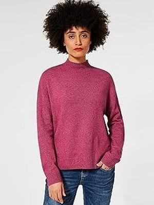 Бордовий светр з коміром-стійкою | 6848374