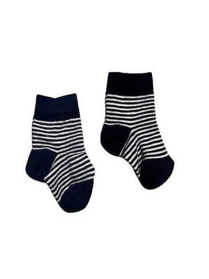 Темно-сині шкарпетки в смужку | 6848467