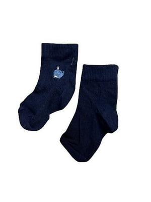 Шкарпетки темно-сині з малюнком | 6848539