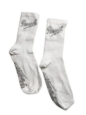 Шкарпетки білі з написами | 6848763