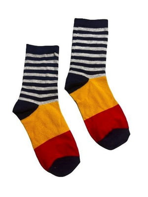 Різнокольорові шкарпетки в смужку | 6848994