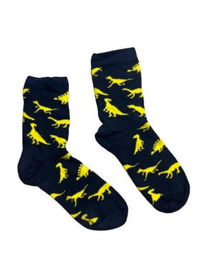 Сині шкарпетки з принтом “Динозаврики” | 6849044