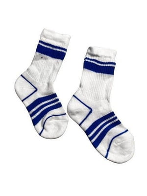 Біло-сині шкарпетки з смужками | 6849146