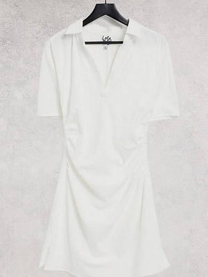 Біла коротка сукня-футляр  | 6849147