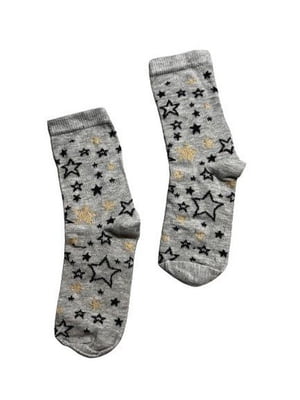 Шкарпетки сірі в зірочки | 6849278