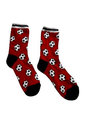 Шкарпетки червоні з малюнком | 6849346