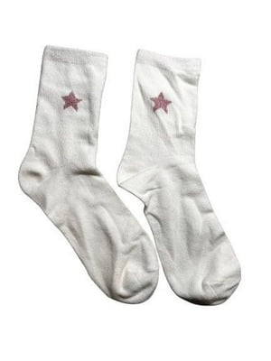 Шкарпетки білі з малюнком | 6849458