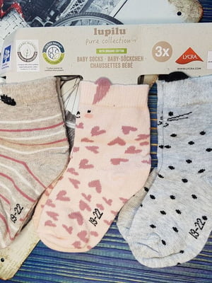 Набір різнокольорових шкарпеток в принт (5 пар) | 6849590