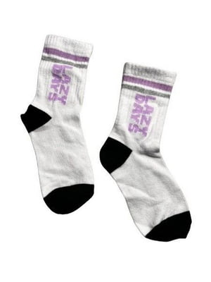 Шкарпетки білі з написом | 6849691