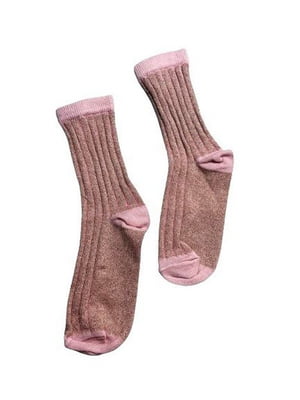 Шкарпетки рожеві з люрексом | 6849869