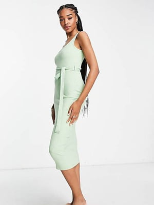 Облягаюча сукня світло-зеленого кольору | 6849896