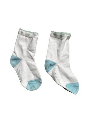 Шкарпетки біло-блакитні | 6850212