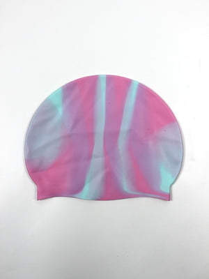 Шапочка для плавання рожево-блакитна | 6850295