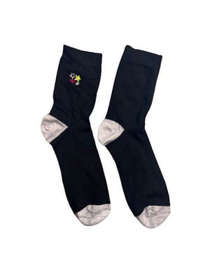 Чорні шкарпетки з малюнком “Зірочки” | 6850417