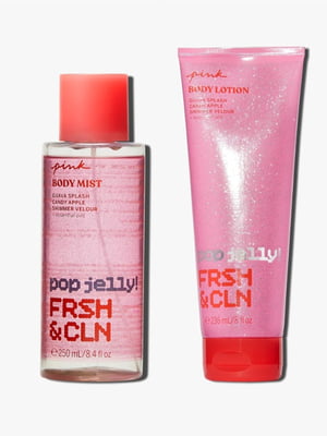Набір для тіла Pop Jelly! Fresh & Clean від Pink: міст та лосьйон (236 мл / 250 мл) | 6833773