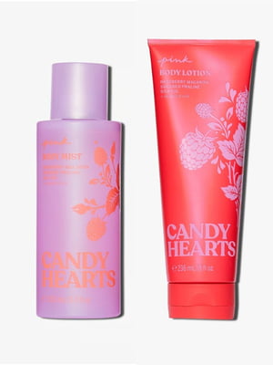 Набор для тела Candy Hearts от Pink мист и лосьон: (236 мл / 250 мл) | 6833777