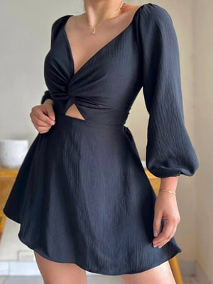Сукня чорна з відкритою спиною | 6847275