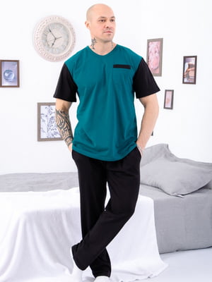 Піжама бавовняна: футболка і штани | 6851935