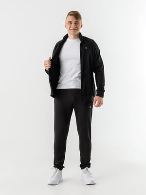 Спортивний чорний костюм: толстовка і штани | 6853589