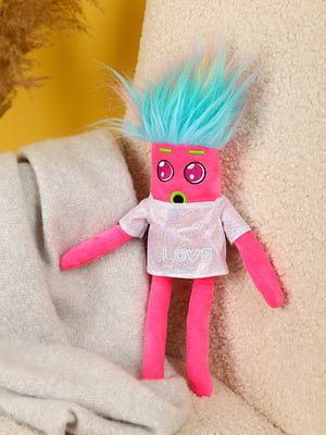 М'яка іграшка “Веселкове волосся” сосиска (40 см), рожева | 6853668