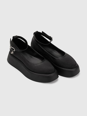 Туфлі чорні з ремінцями | 6853727