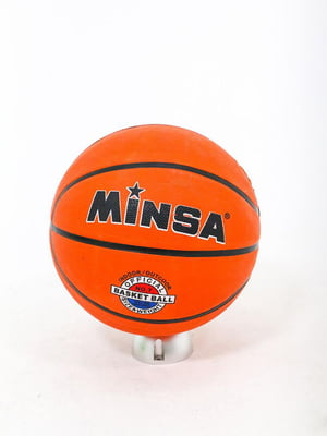М”яч баскетбольний помаранчевого кольору з малюнком | 6854003