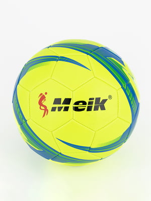 Футбольний м”яч салатового кольору з малюнком | 6854384