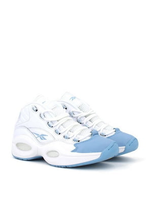 Біло-блакитні кросівки на шнурівці | 6855780