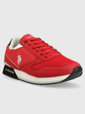 Червоні кросівки на шнурівці | 6855879