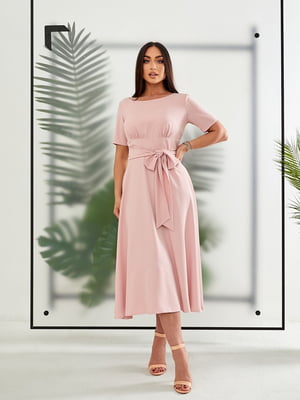 Ошатна сукня міді персикового кольору | 6857433