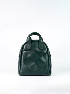Зелений рюкзак з екошкіри | 6857724