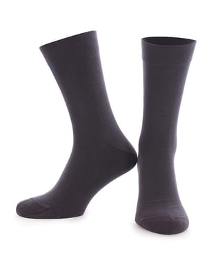 Темно-сірі класичні шкарпетки | 6858314