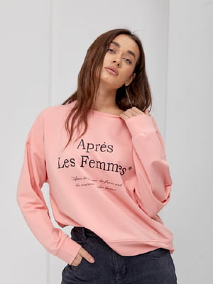 Світшот персикового кольору з принтом Après Les Femmes | 6852889